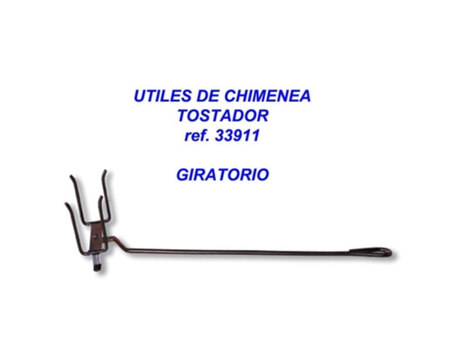 Utiles chimenea tostador giratorio 450 mm 33911