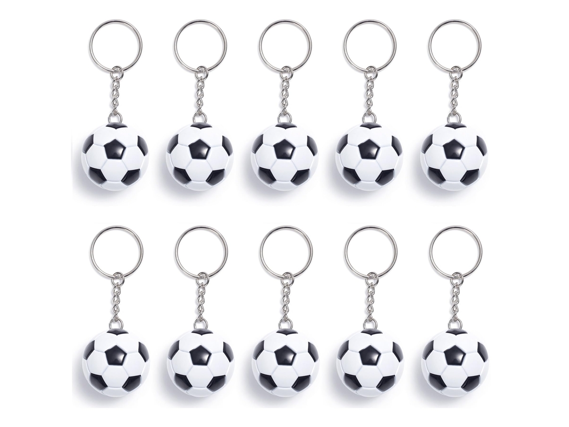 Pack De 10 Mini Llaveros De Fútbol, Obsequio Para Fiestas Y Regalo Para Fanáticos Del Deporte.