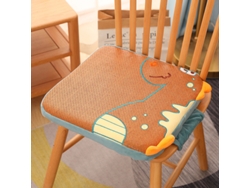 Asiento elevador antideslizante y extraíble para silla de comedor Eifson, 5 cm (tapete de dinosaurio)