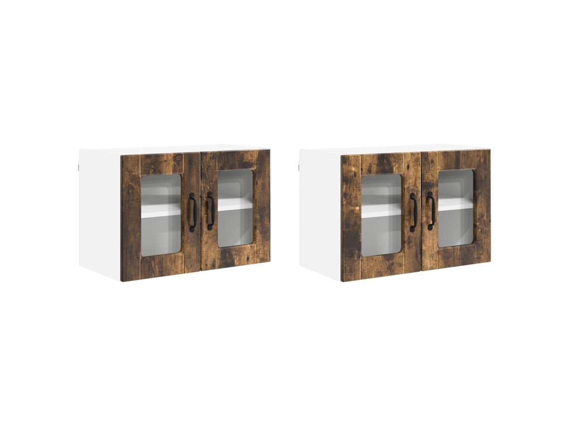 Conjunto de muebles de cocina de 2 piezas de roble ahumado con acabado MAISON EXCLUSIVE (60 x 31 x 40 cm)