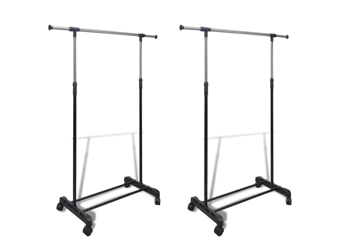 Percha ajustable con 1 varilla, 2 piezas, DKD HOME DECOR