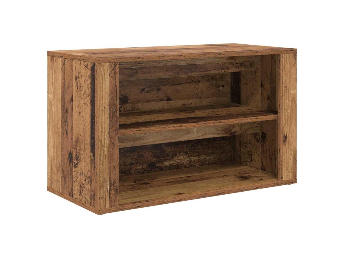 Maison Exclusive - Zapatero Madera Vieja 75 X 35 X 45 Cm Madera Contrachapada