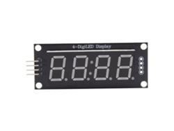 Módulo De Pantalla Led De 7 Segmentos Y 4 Dígitos Para Arduino Con Librería Tm1637.h - Verde