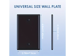 Panel de pared negro, policarbonato mate, 1/4/10 piezas vayotoy