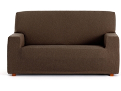 Funda de Sofá 4 Plazas EYSA Premium Troya Tejido Elástico (240 x 70 x 110 cm - Poliéster y Algodón - Marrón)