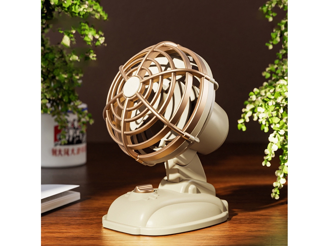 Usb | Oficina - Ventilador De Escritorio Ligero Y Recargable Por Usb Cuenta Con Ajuste De Flujo De Aire De 3 Niveles Y Un Tamaño Compacto, L