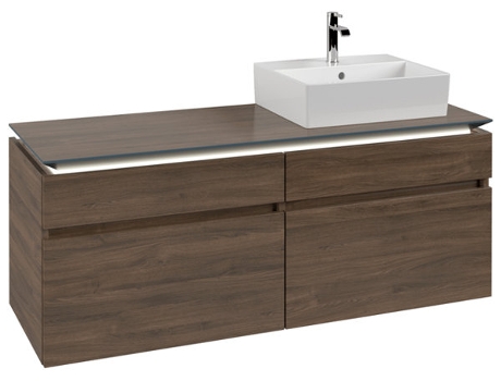 Villeroy &amp Boch Legato Vanity unit B616 1400x550x500mm lavabo a la derecha iluminación LED