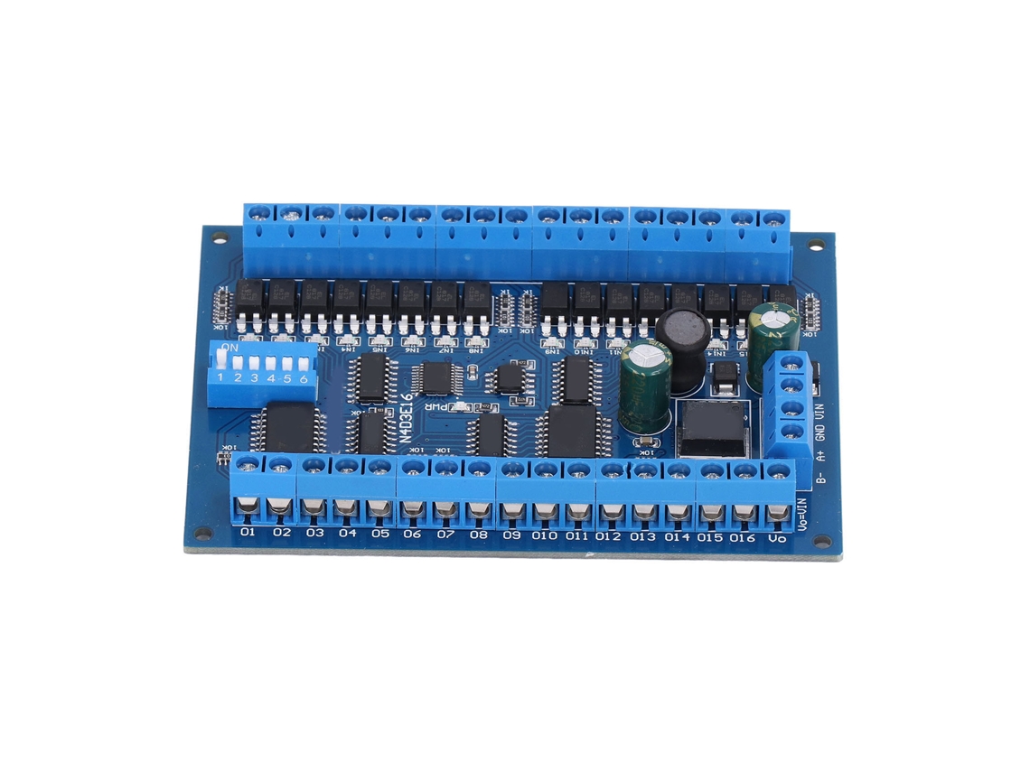 Placa De Expansión 16 Entradas 16 Salidas Módulo Plc Rs485 Control Remoto 6.5‑30v Dc