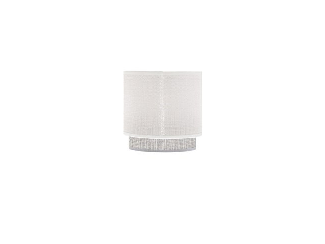 Pantalla Lámpara Kenya E14 Blanca/gris (ø14x12x14cm)