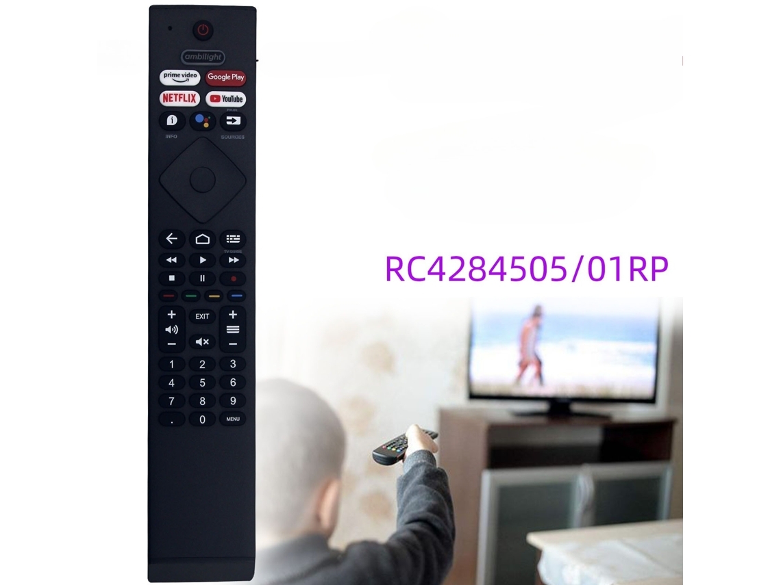 Mando A Distancia Philips Rc4284505/01rp Compatible Con Control Por Voz, Fácil De Usar Para El Televisor.