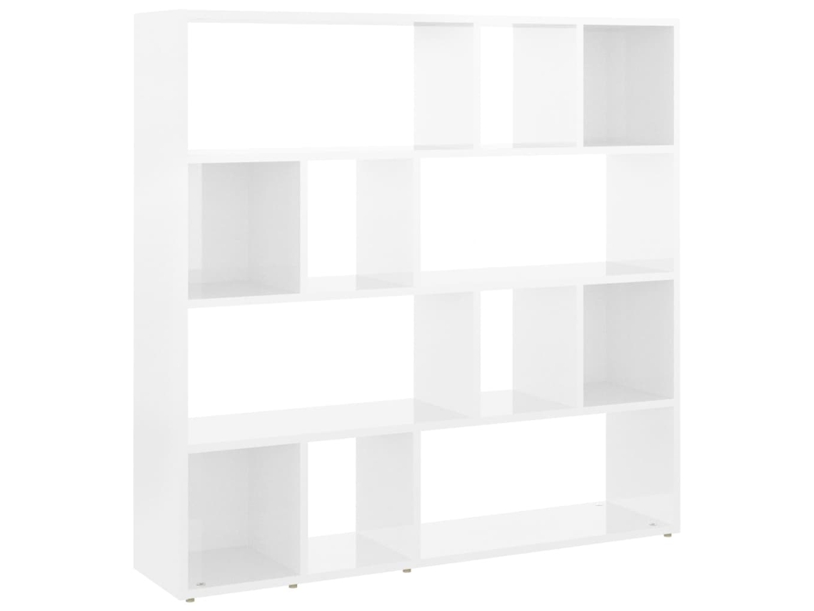 Estantería/separador 105x24x102 cm Blanco Brillo MAISON EXCLUSIVE