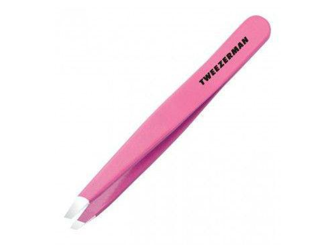 Pinzas inclinadas TWEEZERMAN rosa