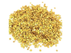 60g Confeti Estrella Dorado 6mm Pvc Brillo Seco Para Decoración Fiesta Boda Cumpleaños Navidad