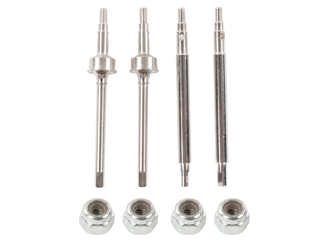 Eje De Transmisión Delantero Y Trasero Para Coche Rc Traxxas 1/18, Piezas Para Vehículos De Control Remoto, Color Plata.