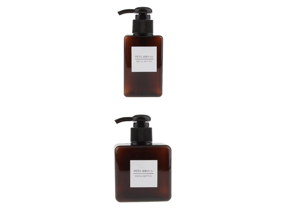 Dispensador de jabón espumoso (2 unidades, 100 ml, 250 ml), color marrón, Rosewell