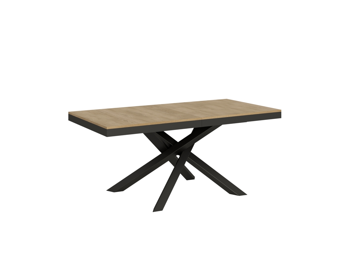 Mesa de Comedor ITAMOBY Volantis Evolution (90x180/284 - Paneles de Melamina - Roble Natural)