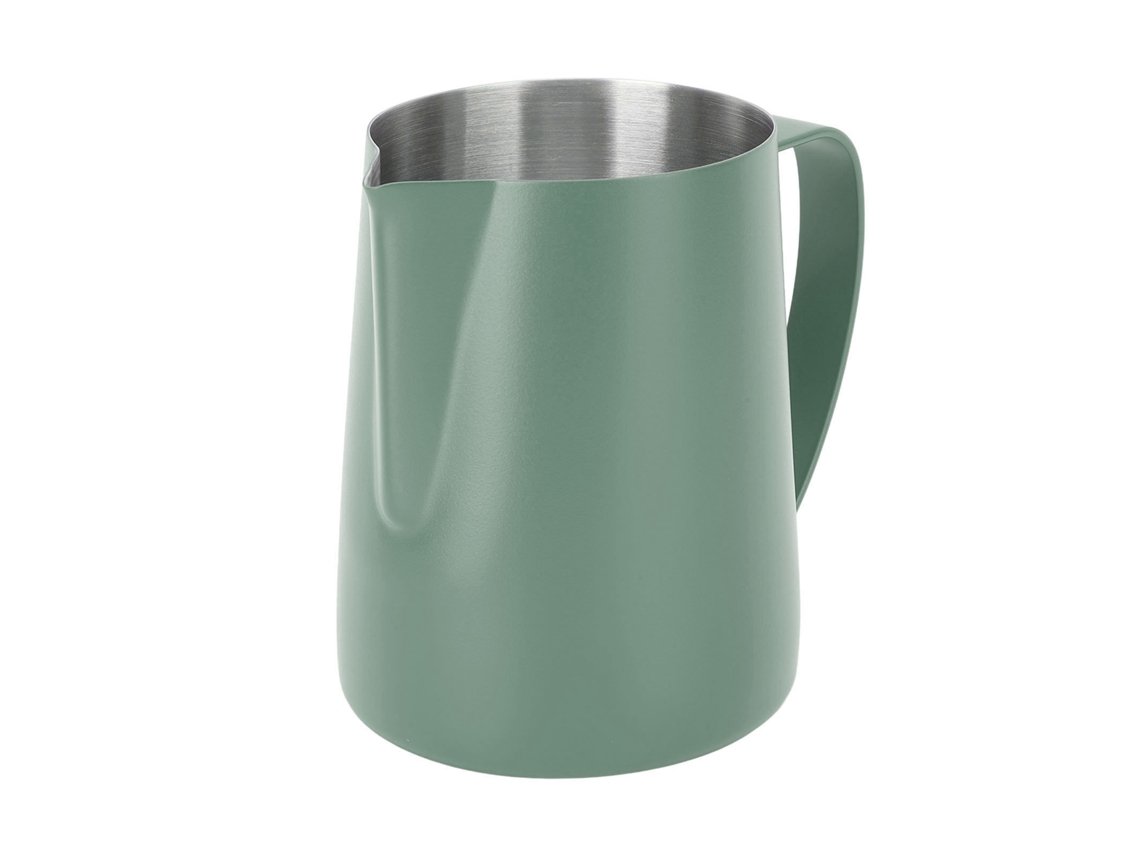 Jarra para espumar leche de acero inoxidable 304, 600 ml, para Latte Art con escala interna