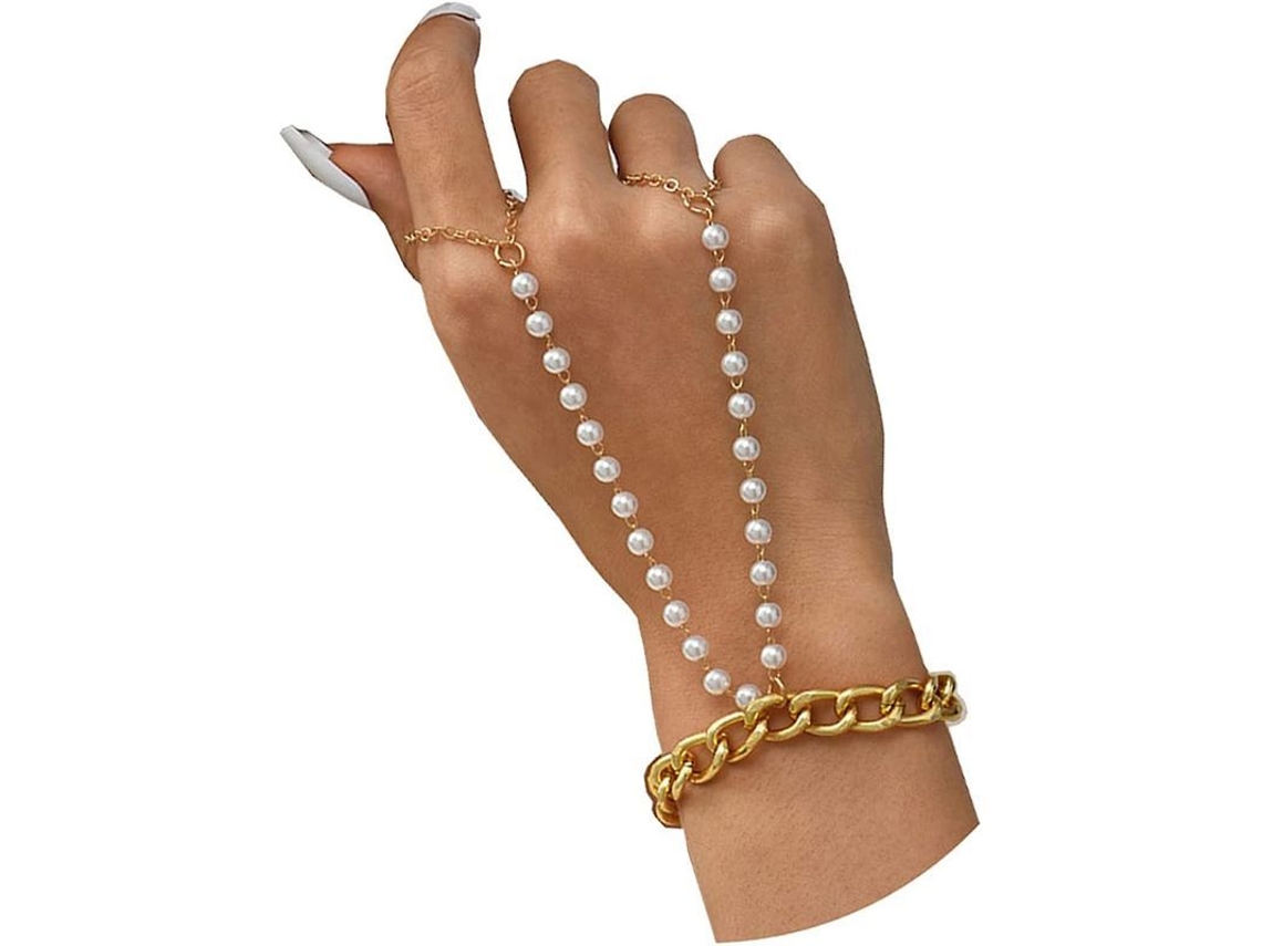 2026-cadena Arnes Mano Anillo Pulsera Para Mujer Con Piedras Strass Diseño Boho