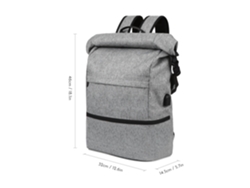 Mochila Multifuncional Lixada Gris Para Portátil, Mochila Escolar Y De Viaje, Mochila Con Tapa Enrollable.