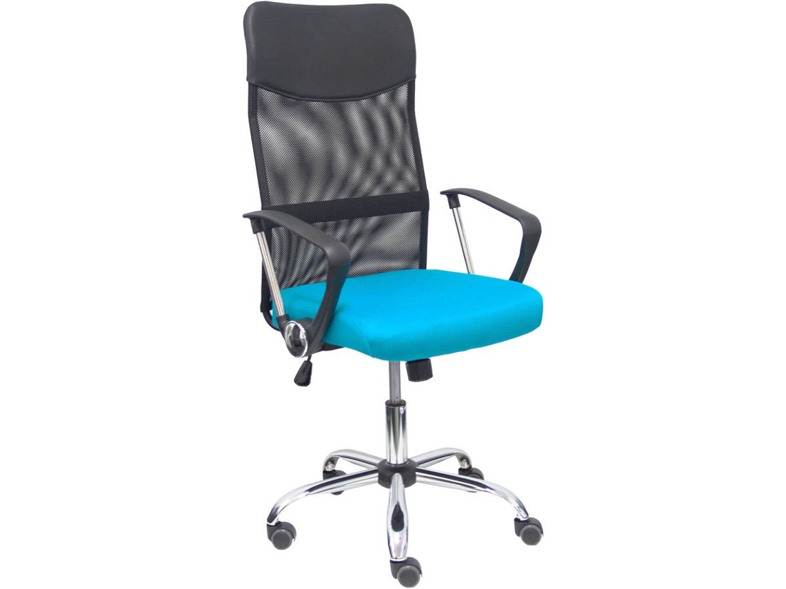 Silla Operativa PYC Gontar Turquesa Azul (Brazos Ajustables - Malla)