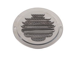 Rejilla De Ventilación Redonda De Acero Inoxidable Para Montaje En Pared Con Malla Antiinsectos Y Cubierta De Ventilación.