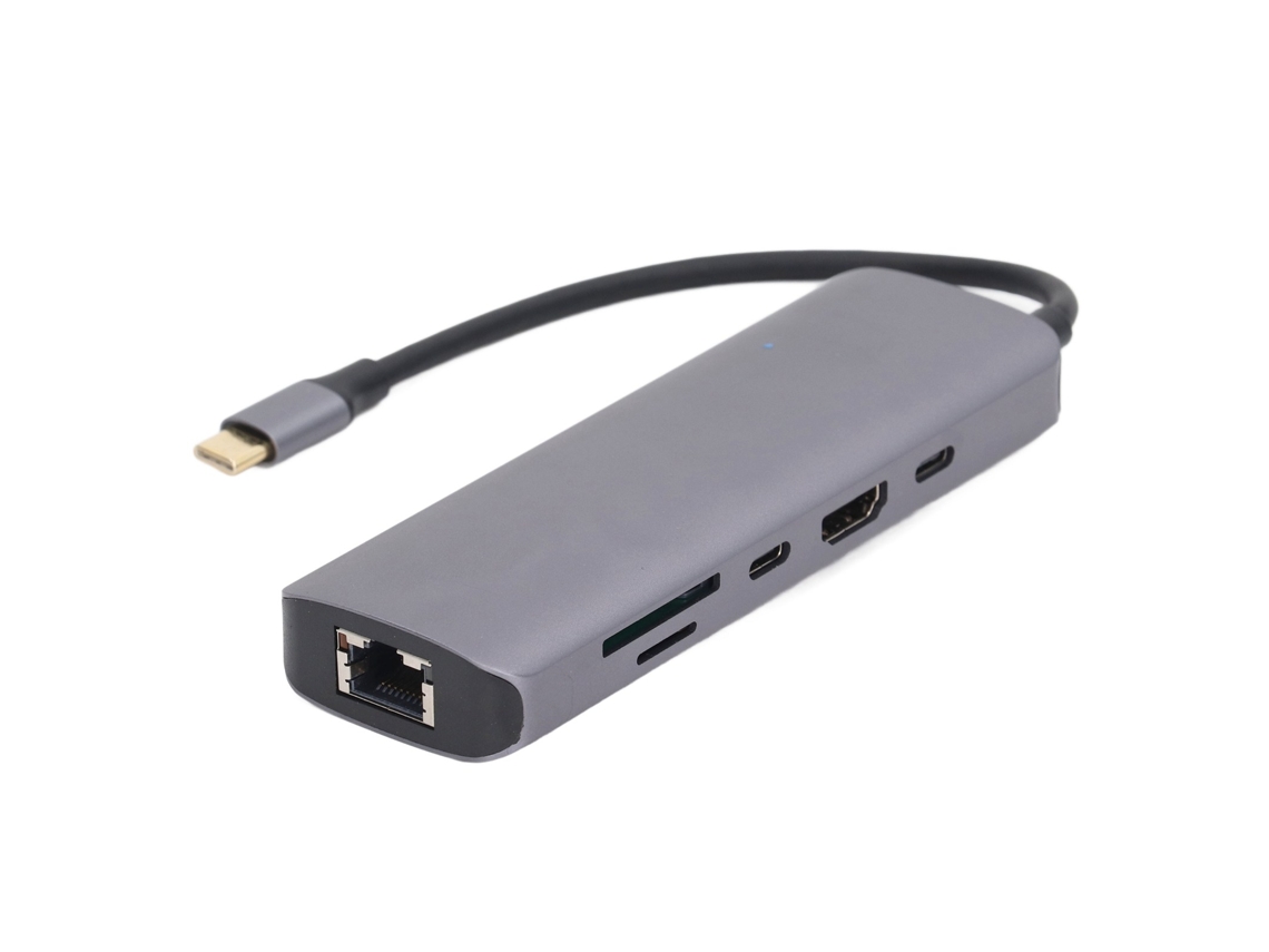 Estación De Acoplamiento Multipuerto 9 En 1 Tipo C Con Pd De 100 W, 4k, Usb 3.0, Plug And Play.