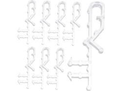 Conjunto De 8 Prendedores De Cortina Para Acessórios, Fáceis De Instalar E Guardar, Perfeitos Para E