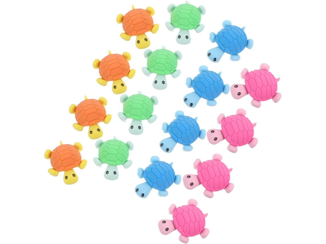 Juego de 36 gomas de borrar con forma de animales, útiles escolares, mini gomas de borrar para dibujar.