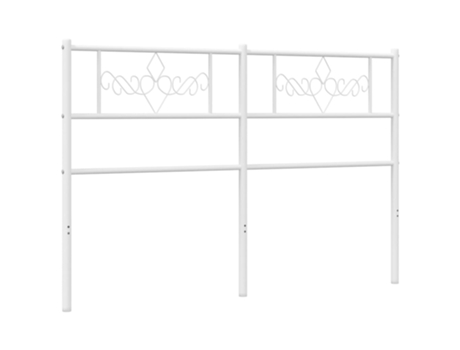 Cabecero de cama VIDAXL metal blanco (135 cm)