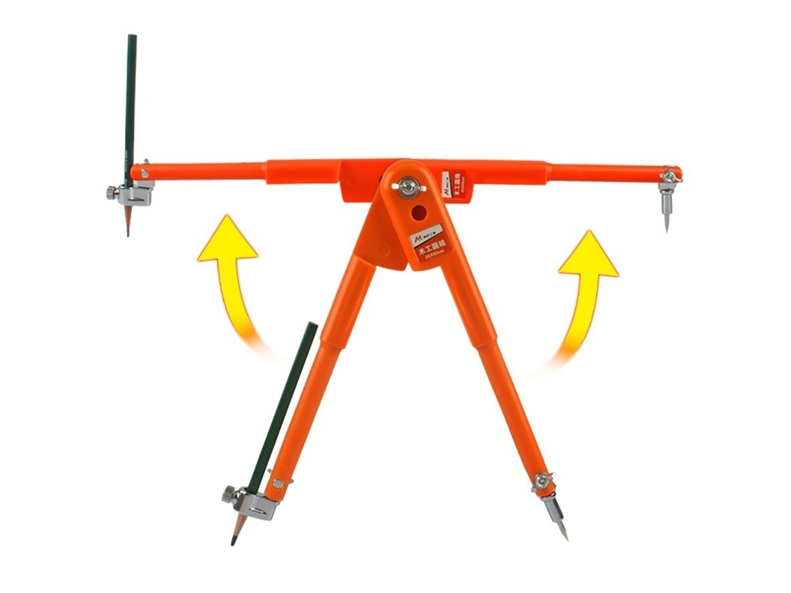 Compás De Lápiz Ajustable Para Carpintería, Divisor De Marcado Y Trazado Con Acero Inoxidable Y Plástico.