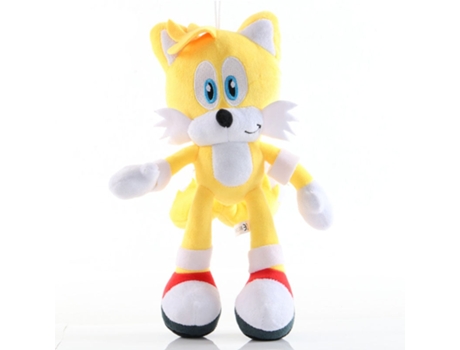 Animal de Dibujos Animados Suave, Muñeco de Peluche Sónico Relleno, Para Bebé 28Cm Amarillo Sónico