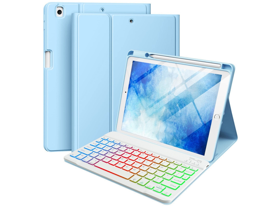 Ranura para lápiz azul, teclado retroiluminado tricolor RGB, compatible con Honor X8a/X9 de 11 pulgadas. Yunzii