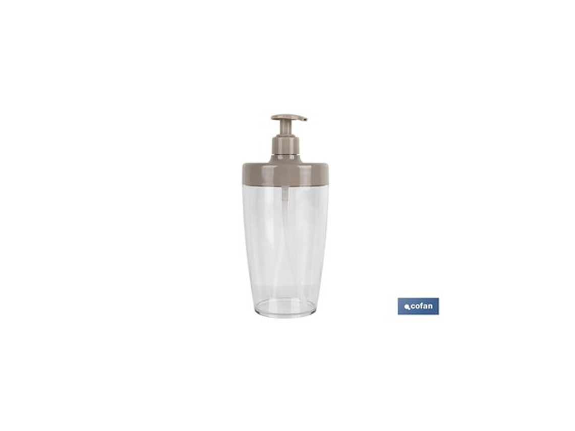 Dispensador de jabón color piedra Cofan Vera modelo 870 ml