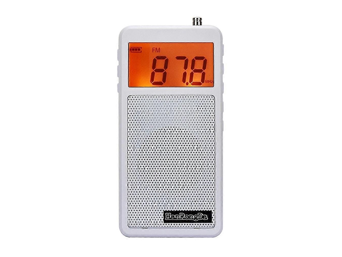 Radio portátil GOKOCO FM/MW/SW con reloj despertador digital