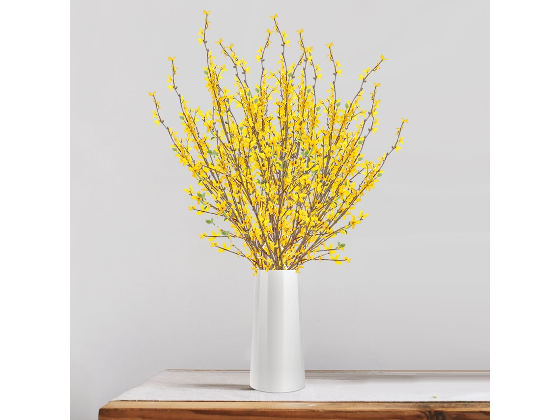 Decoración de suelo de jazmín artificial de invierno (100 cm)