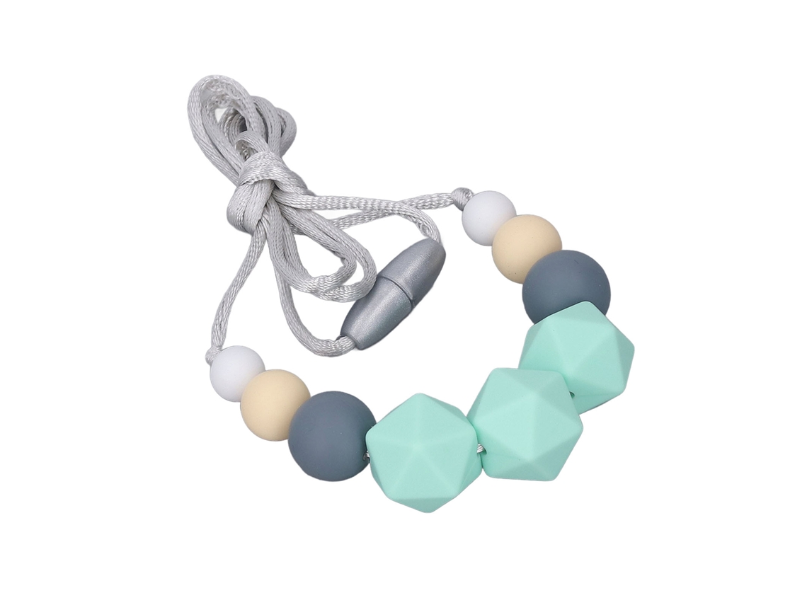 Collar De Lactancia Para Bebé Con Juguete De Dentición De Silicona De Grado Alimenticio