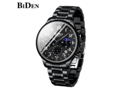 (negro) Elegante Reloj De Negocios Para Hombre Con Segundero Pequeño, Reloj Cronógrafo De Cuarzo Deportivo Para Estudiantes Y Jóvenes.