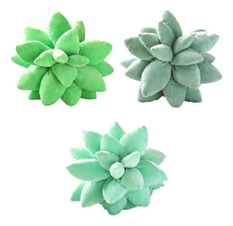 Nuevo cojín 3D de plantas suculentas para sofá o patio Vayotoy