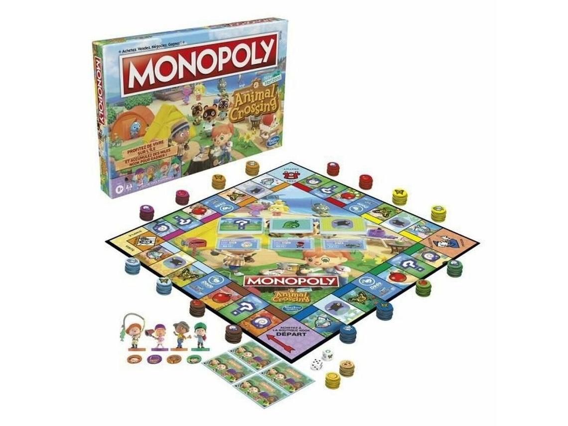 Juego Colectivo MONOPOLY  Animal Crossing  (Edad Mínima Recomendada: 8 años - Idioma: Francés)