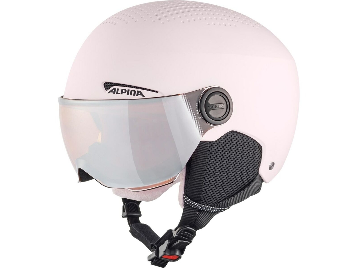 Casco de Esquí ALPINA Zupo Visor Q Lite Rosa Monocromo 51-55 cm