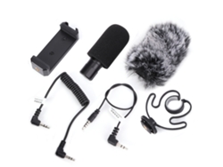 Micrófono Ordro Cm-100 Universal Para Grabación De Video Y Live Broadcast Con Soporte Antichoque Para Móvil Y Cámara Slr