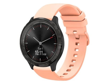 Correa para Garmin Vivomove 3 20 mm Correa de reloj de silicona suave de color sólido rosa VENISYMLIS