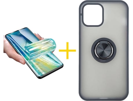 Carcasa + Protector de Pantalla para iPhone 12 Pro Max SKYHE Negro