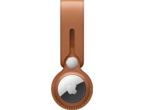 Correa de piel para el AirTag APPLE Marrón Caramelo