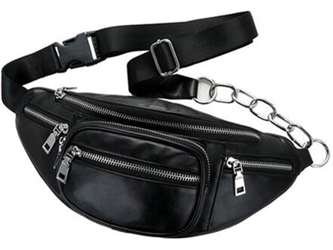 Bolso De Hombro De Piel Sintética Para Mujer Con Correa De Cadena Y Bolsillo Para El Teléfono - Bolso Deportivo Y De Ocio