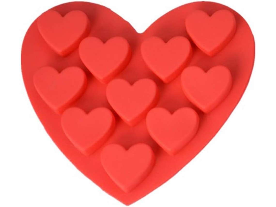 Moho de hielo en forma de corazón JEIIBRZUI color rojo