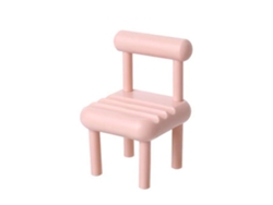 Soporte Para Teléfono (forma De Mini Silla, Ángulo Ajustable)