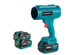 Mini soplador turbo Super Jet de 1200 W, soplador de polvo, con 2 baterías recargables Yofidra