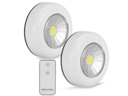 NEVEANCE Lámpara de Emergencia COB Alta Luminosidad 2 Unidades con Mando a Distancia para Dormitorio Hogar