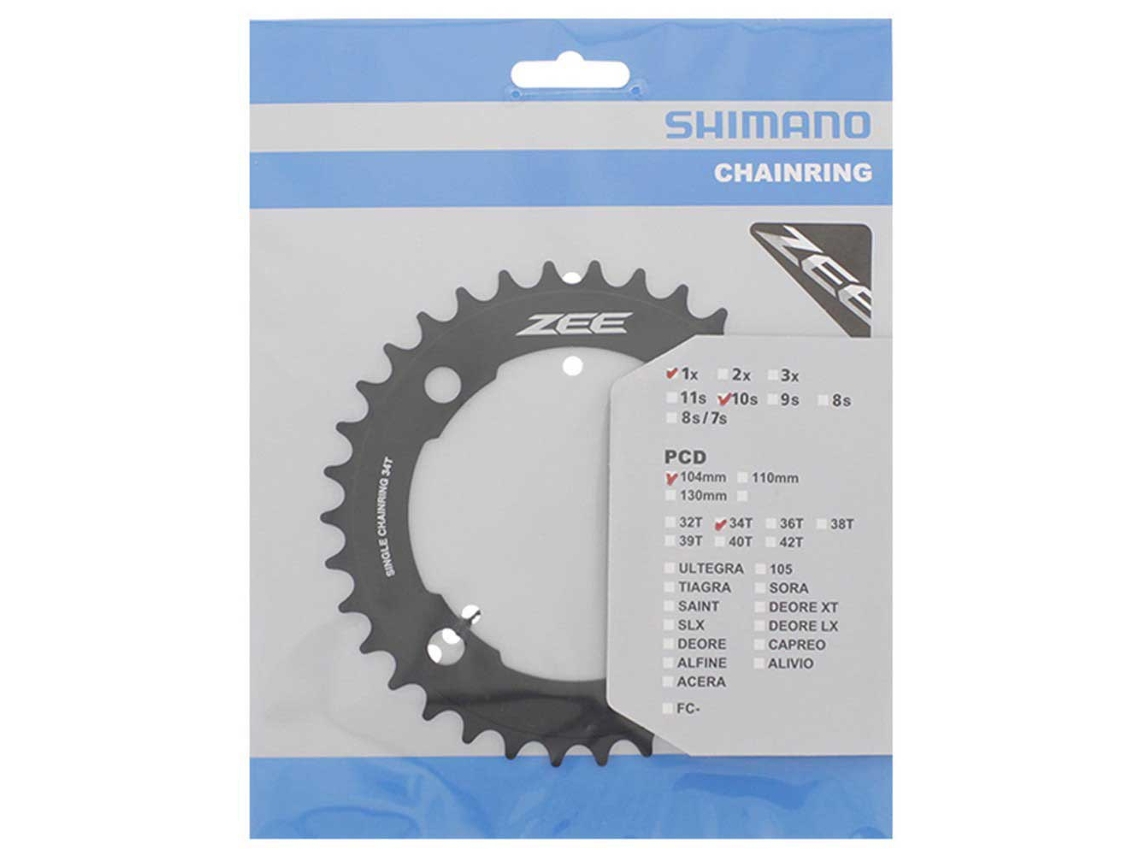 Anel de Corrente Zee M640 Preto 36Tshimano